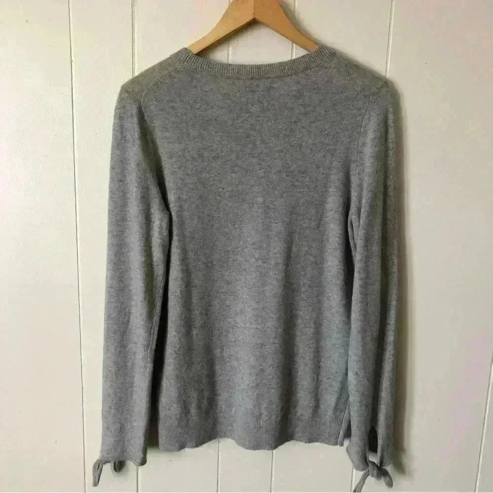 Banana Republic Filpucci Lightweight Tie Sleeve Italian Wool Sweater Size M - Picture 8 of 8